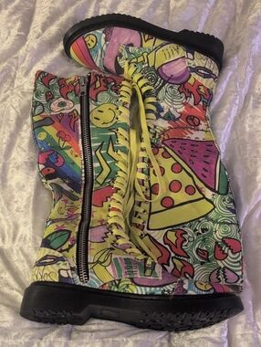 Wild New  Grafitti Knee  High Boots